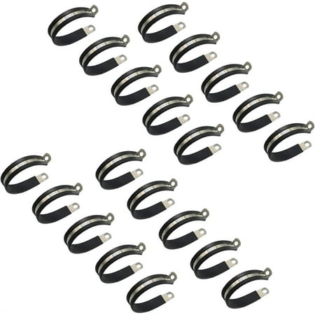 Cable Clamp 20 Pack 2 Inch Stainless Steel Pipe Clamp Rubber Cushion Clamp Marine Grade Stainless Steel Metal Clamps for Cables Cord Installation
Cable Clamp 20 Pack 2 Inch Stainless Steel Pipe Clamp Rubber Cushion Clamp Marine Grade Stainless Steel Metal Clamps for Cables Cord Installation