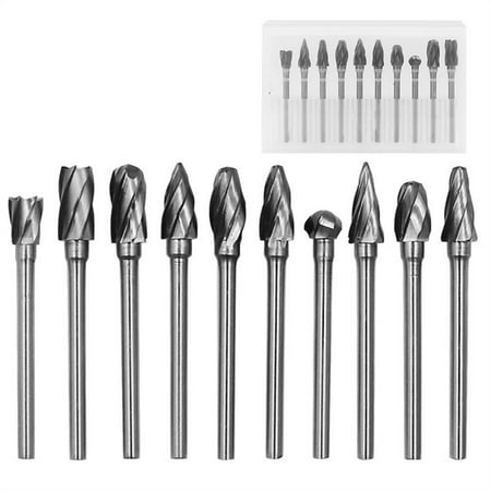 NIUREDLTD Carbide Burr Cut Carbide inch Aluminum Shank for 3mm Burrs 10pcs Set- 1/8 Tool&Home Improvment
NIUREDLTD Carbide Burr Cut Carbide inch Aluminum Shank for 3mm Burrs 10pcs Set- 1/8 Tool&Home Improvment