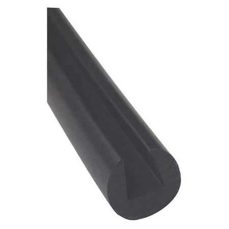 0.156 x 0.156 in. SBR Style B Rubber Edging - 100 ft. Length Black