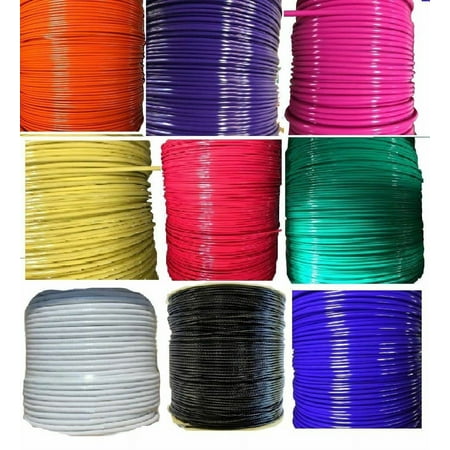 Color Coated Wire Rope Cable 1/8 - 3/16 7X7 Cable White Black Blue Yellow RED Green Orange Purple Pink Brown (250 Ft Reel Orange 1)
Color Coated Wire Rope Cable 1/8 - 3/16 7X7 Cable White Black Blue Yellow RED Green Orange Purple Pink Brown (250 Ft Reel Orange 1)