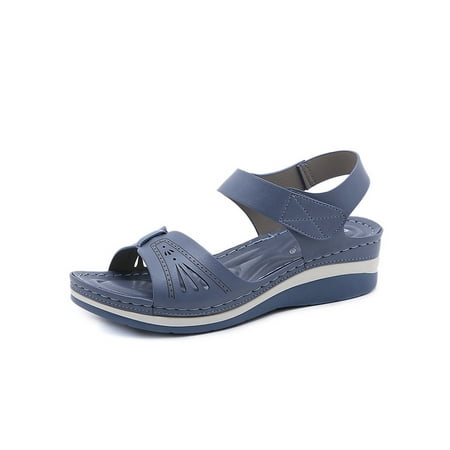 Tapsier Womens Platform Wedge Sandals Summer Casual Hollow Out Beach Shoes Light Blue
Tapsier Womens Platform Wedge Sandals Summer Casual Hollow Out Beach Shoes Light Blue