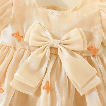 Aayomet Flower Girl Dresses Toddler Girls Short Sleeve Bowknot Butterfly Prints Ruffles Princess Dress Dance Party Dresses Beige 12-18 Months
Aayomet Flower Girl Dresses Toddler Girls Short Sleeve Bowknot Butterfly Prints Ruffles Princess Dress Dance Party Dresses Beige 12-18 Months