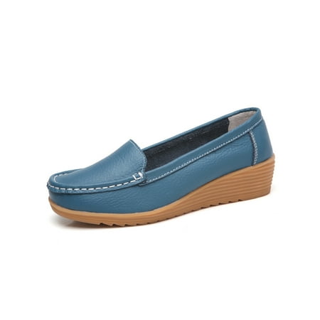 Daeful Womens Casual Shoes Classic Wedges Loafer Slip On Loafers Outdoor Stitchies Low Heel Non-Slip Boat Shoe Blue 7
Daeful Womens Casual Shoes Classic Wedges Loafer Slip On Loafers Outdoor Stitchies Low Heel Non-Slip Boat Shoe Blue 7