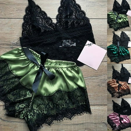 Biplut Women Charming Lace Ultra-Thin Tube Top Bra Short Pants Sleepwear Pajamas Set for Home
Biplut Women Charming Lace Ultra-Thin Tube Top Bra Short Pants Sleepwear Pajamas Set for Home