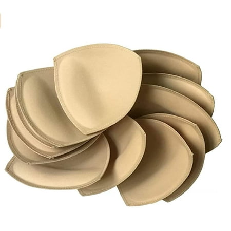 6 pairs of removable bra inserts for sports bras and bikini tops