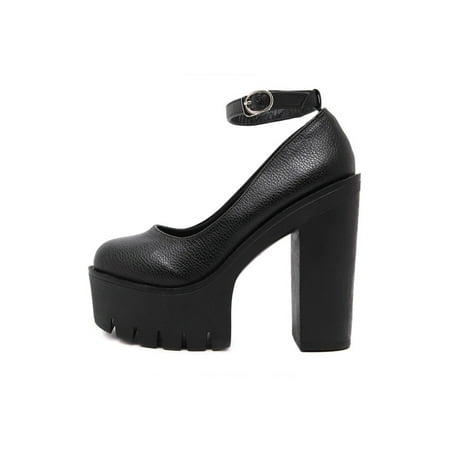 Gomelly Women Comfort High Heels Anti-Slip Round Toe Mary Jane Work Walking Fashion Platform Pumps Black 8
Gomelly Women Comfort High Heels Anti-Slip Round Toe Mary Jane Work Walking Fashion Platform Pumps Black 8