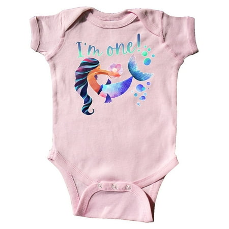 Inktastic I m One! 1st Birthday Pink and Blue Mermaid Gift Baby Boy or Baby Girl Bodysuit
Inktastic I m One! 1st Birthday Pink and Blue Mermaid Gift Baby Boy or Baby Girl Bodysuit
