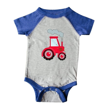 Inktastic Fun Red Tractor Gift Baby Boy or Baby Girl Bodysuit