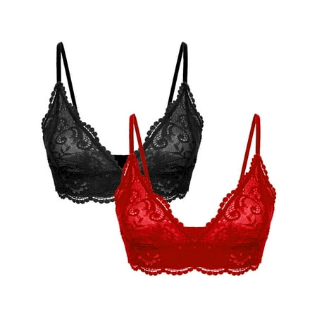 Varsbaby Women s Wire Free Comfortable Bra Wireless Soft Lace Bralette 2 Pack for All Cup 
Varsbaby Women s Wire Free Comfortable Bra Wireless Soft Lace Bralette 2 Pack for All Cup