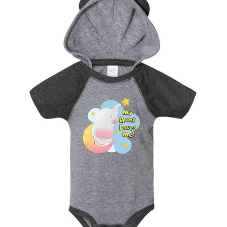 Inktastic My Aunt Loves Me Gift Baby Boy or Baby Girl Bodysuit