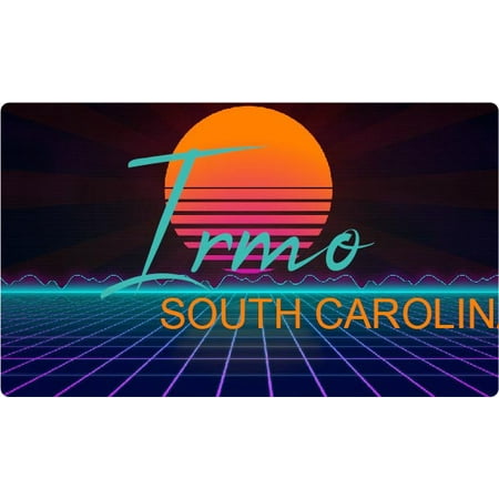 Irmo South Carolina 4 X 2.25-Inch Fridge Magnet Retro Neon Design