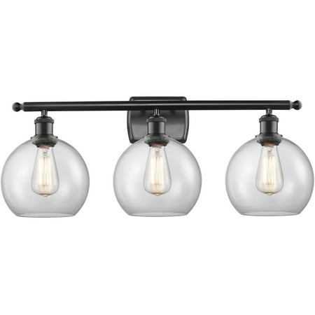 Matte Black Tone Bathroom Vanity 26 Wide Clear Crackle Glass Steel/Cast Brass/Glass Medium Base LED 3 Light Fixture
Matte Black Tone Bathroom Vanity 26 Wide Clear Crackle Glass Steel/Cast Brass/Glass Medium Base LED 3 Light Fixture