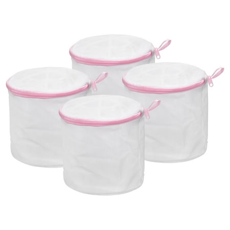 Uxcell 4Pack 6.7x7.1Inch Cylinder Mesh Laundry Bags Bra Washing Bag for Underwear Pink Zipper
Uxcell 4Pack 6.7x7.1Inch Cylinder Mesh Laundry Bags Bra Washing Bag for Underwear Pink Zipper