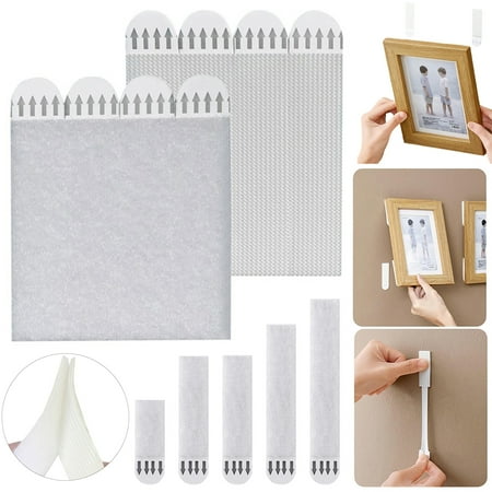 Trayknick Heavy Duty Large Picture Hanging Strips - Set of 12 Pairs Non-punching Damage-Free Adhesive Poster Strips for Hanging Pictures on Walls
Trayknick Heavy Duty Large Picture Hanging Strips - Set of 12 Pairs Non-punching Damage-Free Adhesive Poster Strips for Hanging Pictures on Walls