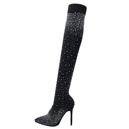Zedker Platform Boots for Women Womens Booties and Ankle Boots With Arch Support Women s Over-The-Knee Pointed Boots 11Cm Stilettos Heels With Stretch Boots
Zedker Platform Boots for Women Womens Booties and Ankle Boots With Arch Support Women s Over-The-Knee Pointed Boots 11Cm Stilettos Heels With Stretch Boots