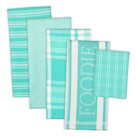 Design Imports Assorted Foodie Dishtowel & Dishcloth Set Set of 5 DT 28 x18 ; DC 13 x13 100% Cotton Multiple Colors
Design Imports Assorted Foodie Dishtowel & Dishcloth Set Set of 5 DT 28 x18 ; DC 13 x13 100% Cotton Multiple Colors