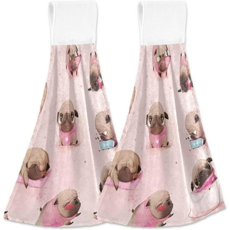 Hyjoy Hanging Kitchen Towel 12 x 17 Inch Pug Towel Set 2 Pieces of Dry Towels for Kitchen Bathroom Laundry Room Table
Hyjoy Hanging Kitchen Towel 12 x 17 Inch Pug Towel Set 2 Pieces of Dry Towels for Kitchen Bathroom Laundry Room Table