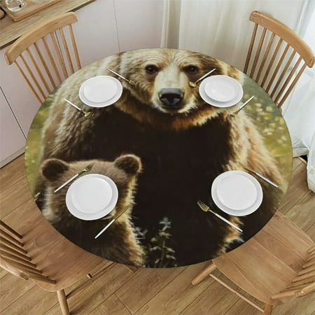 Patifu Bear Cub Woods Round Tablecloth Stain-Resistant Washable Indoor Outdoor Waterproof Fabric Tablecloths for Restaurants Parties 100% Polyester 42 -46
Patifu Bear Cub Woods Round Tablecloth Stain-Resistant Washable Indoor Outdoor Waterproof Fabric Tablecloths for Restaurants Parties 100% Polyester 42 -46