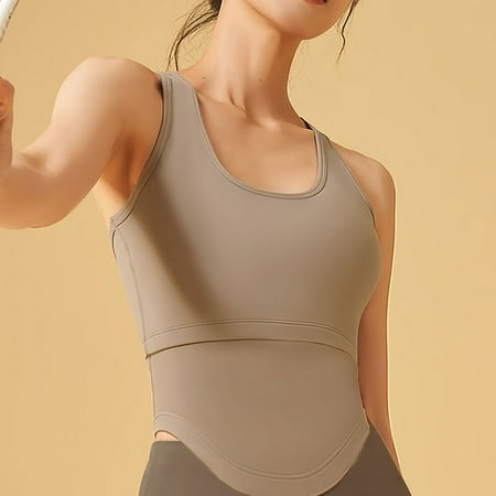Aayomet Sports Bras Womens Strap Yoga Sports Bra Cordless Padded Medium Workout Crop Tank Top Khaki M
Aayomet Sports Bras Womens Strap Yoga Sports Bra Cordless Padded Medium Workout Crop Tank Top Khaki M
