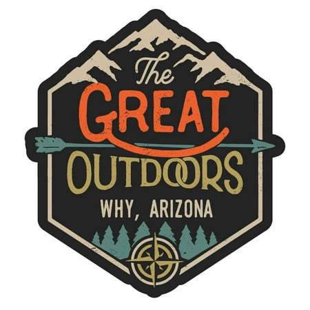 Why Arizona The Great Outdoors Design 4-Inch Magnet