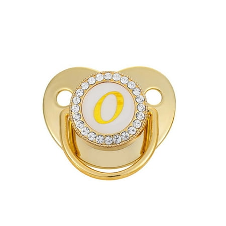 QISIWOLE Baby Pacifier 26 Letter Name Initials Clip Silicone Baby Pacifier Golden Shiny Newborn Pacifier Savings
QISIWOLE Baby Pacifier 26 Letter Name Initials Clip Silicone Baby Pacifier Golden Shiny Newborn Pacifier Savings