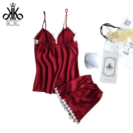 Pinkracy Satin Pajamas for Women – Elegant Lingerie Sleepwear - Sexy Lingerie Satin Pajamas - Cami Shorts Set Nightwear - Babydoll
Pinkracy Satin Pajamas for Women – Elegant Lingerie Sleepwear - Sexy Lingerie Satin Pajamas - Cami Shorts Set Nightwear - Babydoll