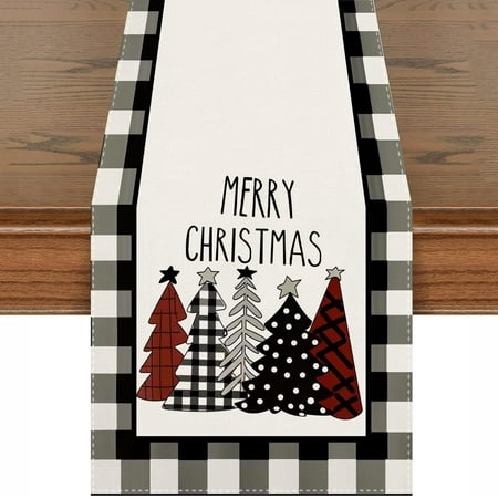 Newhomestyle Waterclor Buffalo Plaid Christmas Trees Table Runner Seasonal Winter Merry Xmas Holiday Kitchen Dining Decoration for Indoor Outdoor Home Party 13x72 Inches
Newhomestyle Waterclor Buffalo Plaid Christmas Trees Table Runner Seasonal Winter Merry Xmas Holiday Kitchen Dining Decoration for Indoor Outdoor Home Party 13x72 Inches