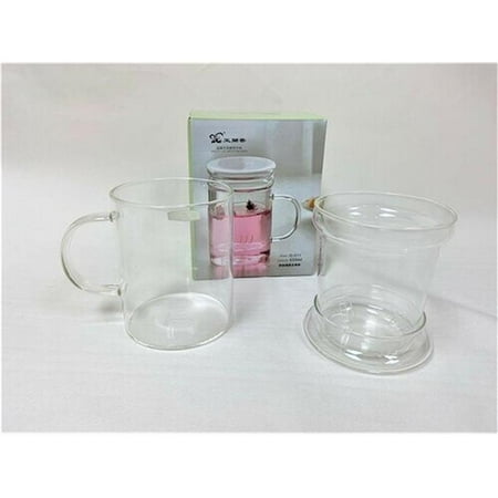 Mr. MJs HO-GW-011-450ML Glass Infuser Lid & Mug Set
