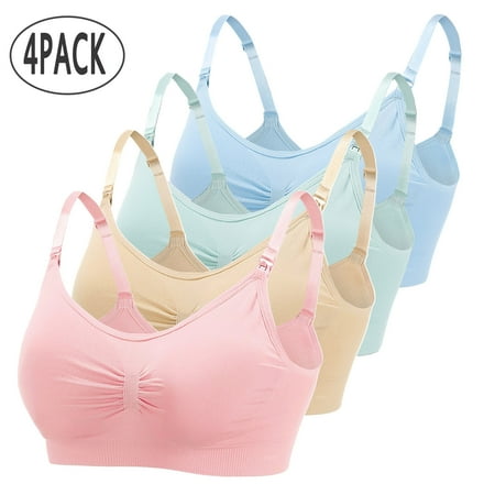 HIBRO Multicolor Nursing Bra 4Pcs Maternity Bra Breastfeeding and Sleeping for Women
HIBRO Multicolor Nursing Bra 4Pcs Maternity Bra Breastfeeding and Sleeping for Women