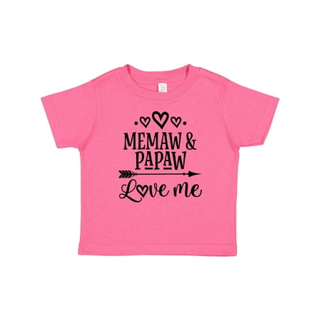 Inktastic Memaw and Papaw Love Me Gift Baby Girl T-Shirt