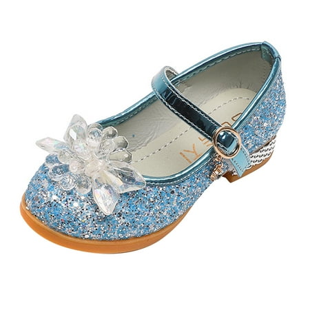 Yinguo Kids Girls Bling Dance Princess Shoes Sandals
