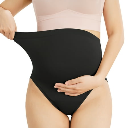 Eleady 3 Pack High Waisted Pregnancy Underwear Belly Support Briefs Over Bump Women’s Seamless Maternity Panties (Black/Beige X-Large)
Eleady 3 Pack High Waisted Pregnancy Underwear Belly Support Briefs Over Bump Women’s Seamless Maternity Panties (Black/Beige X-Large)