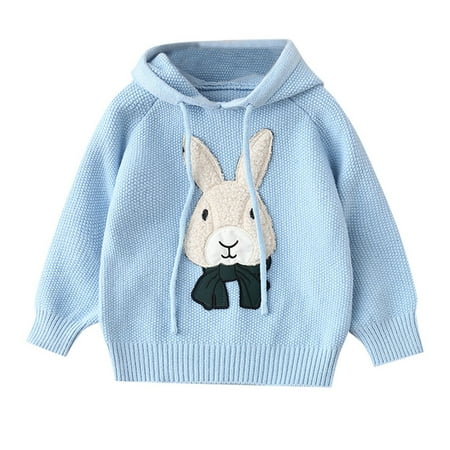 Bjutir Toddler Girls Sweater Hoodies Long Sleeve Pullover Kids Cute Rabbit Pattern Sweater Long Sleeve Pull Brushed Sweater Blue 12-18 Months
Bjutir Toddler Girls Sweater Hoodies Long Sleeve Pullover Kids Cute Rabbit Pattern Sweater Long Sleeve Pull Brushed Sweater Blue 12-18 Months