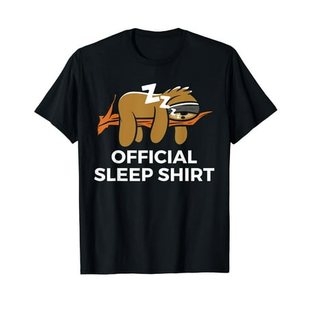 Funny Sloth Official Sleep Shirt T-Shirt
