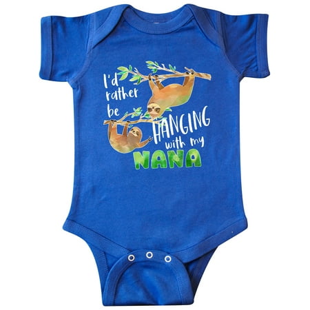 Inktastic Id Rather Be Hanging with my Nana- Cute Sloths Gift Baby Boy or Baby Girl Bodysuit
Inktastic Id Rather Be Hanging with my Nana- Cute Sloths Gift Baby Boy or Baby Girl Bodysuit