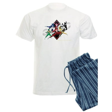 CafePress - Mighty Morphin Power Rangers Go Go - Men s Light Pajamas