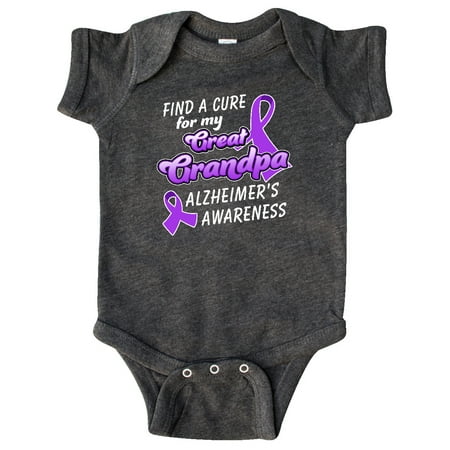 Inktastic Alzheimer s Awareness Find a Cure for my Great Grandpa Gift Baby Boy or Baby Girl Bodysuit
Inktastic Alzheimer s Awareness Find a Cure for my Great Grandpa Gift Baby Boy or Baby Girl Bodysuit