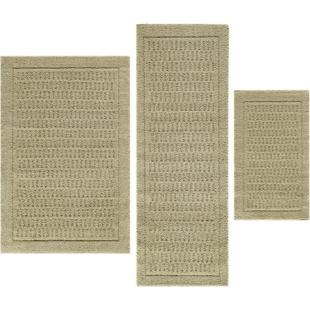 Mainstays Dylan Nylon 3-Piece Accent Rug Set
