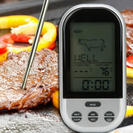 Press-button Display Cooking Thermometer Food Thermometer Wireless With Probe Kitchen Accessories For Cooking Meat
Press-button Display Cooking Thermometer Food Thermometer Wireless With Probe Kitchen Accessories For Cooking Meat