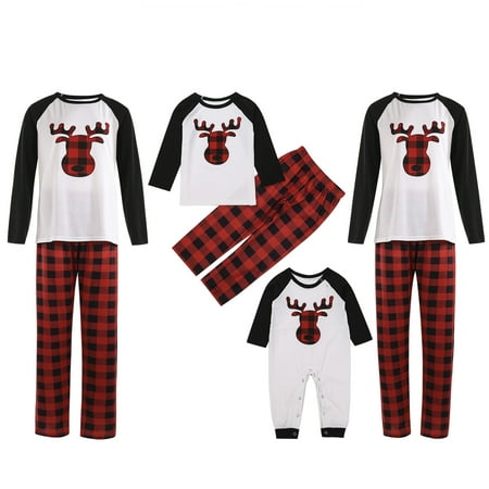 JBEELATE Matching Family Pajamas Sets Christmas PJ s with Deer Long Sleeve Tee and Plaid Pants
JBEELATE Matching Family Pajamas Sets Christmas PJ s with Deer Long Sleeve Tee and Plaid Pants