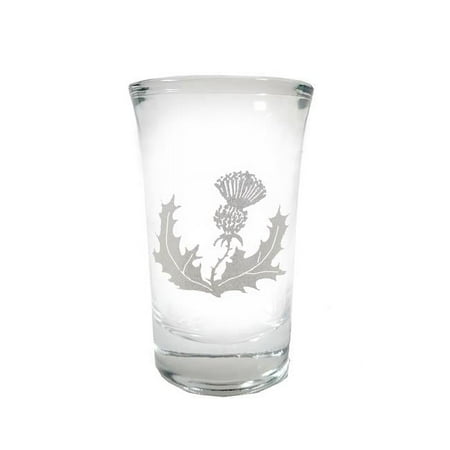 Lyoncraft SHTH01 1.5 oz Scottish Thistle Engraved Shot Glass