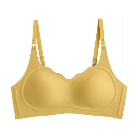 BSDHBS Women s Bra Strapless Non Slip Push up Wire Comfort Daily Bra without Steel Ring Yellow Size M
BSDHBS Women s Bra Strapless Non Slip Push up Wire Comfort Daily Bra without Steel Ring Yellow Size M