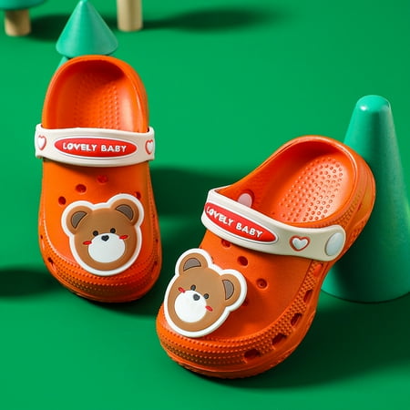 Toyella Cute Cartoon Babies And Toddlers Indoor Soft-Soled Baotou Children s Hole Shoes Orange 190
Toyella Cute Cartoon Babies And Toddlers Indoor Soft-Soled Baotou Children s Hole Shoes Orange 190