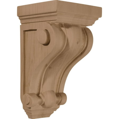 Ekena Millwork 4 W x 4 D x 7 1/2 H Devon Traditional Wood Corbel Alder
