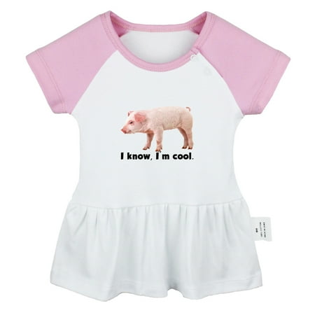 I Know I m Cool Funny Dresses For Baby Newborn Babies Animal Pig Pattern Skirts Infant Princess Dress 0-24M Kids Graphic Clothes (Pink Raglan Dresses 6-12 Months)
I Know I m Cool Funny Dresses For Baby Newborn Babies Animal Pig Pattern Skirts Infant Princess Dress 0-24M Kids Graphic Clothes (Pink Raglan Dresses 6-12 Months)