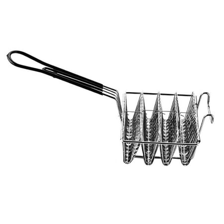 Stainless Steel Taco Fryer 4 Shells/6 Shells Cooking Tool Deep Fryer Fryer Basket Taco Holder for Snack Cart Restaurant Cooking 4 Shells Medium 4 Shells V Shape
Stainless Steel Taco Fryer 4 Shells/6 Shells Cooking Tool Deep Fryer Fryer Basket Taco Holder for Snack Cart Restaurant Cooking 4 Shells Medium 4 Shells V Shape
