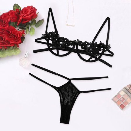Ykohkofe Sexy Lingerie Lace Temptation Rose Underwear With Steel Ring G-string Thong
Ykohkofe Sexy Lingerie Lace Temptation Rose Underwear With Steel Ring G-string Thong