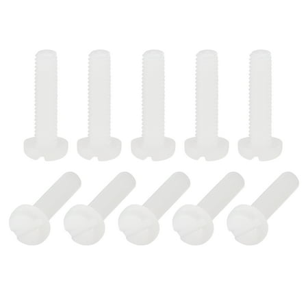 Uxcell Nylon Machine Screws M3x12mm Slotted Pan Head Fasteners Bolts White 50Pack
Uxcell Nylon Machine Screws M3x12mm Slotted Pan Head Fasteners Bolts White 50Pack