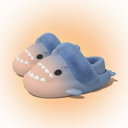 CoCopeanut Winter Furry Shark Slippers Gradient Warm Plush Slides Couple Home Shoes Household Waterproof Cartoon Indoor Thick Sole Slipper
CoCopeanut Winter Furry Shark Slippers Gradient Warm Plush Slides Couple Home Shoes Household Waterproof Cartoon Indoor Thick Sole Slipper