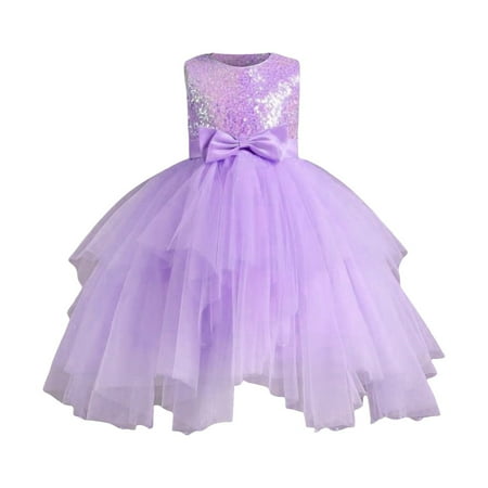 BSDHBS Girls Summer Dress Sleeveless Round Neck Beaded Sequin Lace Bow Tulle Princess Dress Purple Size 140
BSDHBS Girls Summer Dress Sleeveless Round Neck Beaded Sequin Lace Bow Tulle Princess Dress Purple Size 140